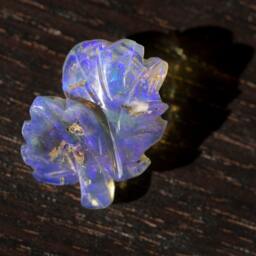 Crystal Jelly Opal Purple Rose Carving - 6.2 Cts - thumbnail 3