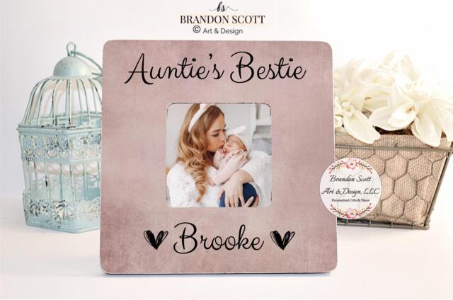 Personalized Aunt Picture Frame, Gift For Auntie, Mother's Day Gift, & Niece - image 1