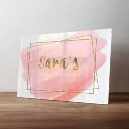 Personalised Beautician Sign - Custom Beauty Salon Wall Decor Home Treatment Room Art in A5, A4, A3