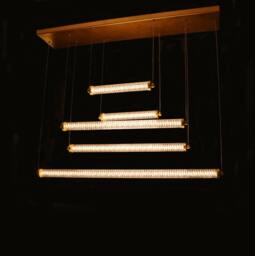 Chandelier Lighting Aluminium Prism Glass Ceiling Lamp Vanity Light Fixture, Sconce - Model Ranor Design # - thumbnail 1