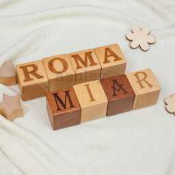 Custom Engraved Wooden Blocks, Birthday Gift, Christmas Gifts, Baby Room Decorations, Personalized Gifts - thumbnail 3