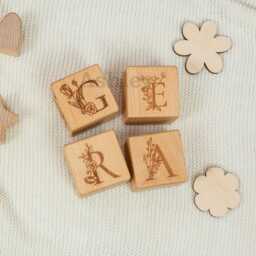 Custom Engraved Wooden Blocks, Birthday Gift, Christmas Gifts, Baby Room Decorations, Personalized Gifts - thumbnail 2