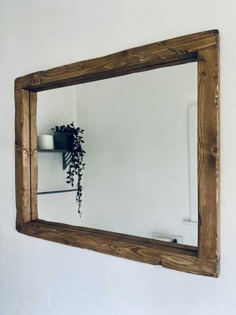 "Handmade Mirror Wooden ""Warm Oak" - image 1