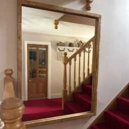 "Handmade Mirror Wooden ""Warm Oak" - thumbnail 2