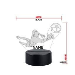 Personalised Football Led Night Light Sports Lamp With Remote - thumbnail 2