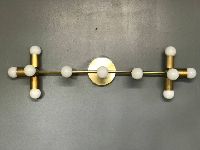 Catharsis Modern Vanity 11 Light Abstract Mid Century Industrial Art Bathroom Sconce - image 1