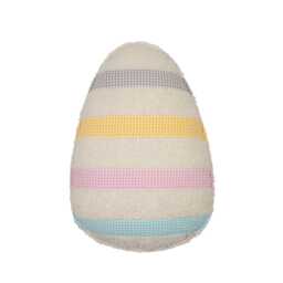 "Fluffy Boucle Easter Egg Pillow ""Mint Bow" - thumbnail 2