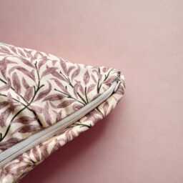 William Morris Bough Rose Cushion, Handmade Pillow, Decorative Scatter Arts & Crafts Sofa Cushion - thumbnail 3