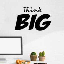 Think Big Inspiring Wall Decal Motivating Sticker Office Art 18900 - thumbnail 1