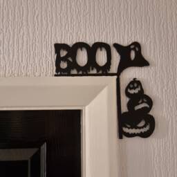 Halloween Door Topper, Shelf Decor, Wall Quirky Home Interior Gift, Door Decoration, Halloween Decor - thumbnail 1
