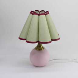 Duzy Handmade Light Matcha Fabric & Ceramic Base Lamp-133#, 110-240V/50-60Hz