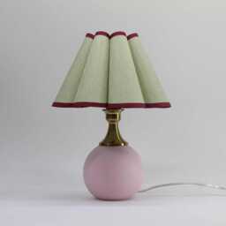 Duzy Handmade Light Matcha Fabric & Ceramic Base Lamp-133#, 110-240V/50-60Hz - thumbnail 3