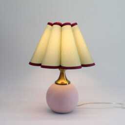 Duzy Handmade Light Matcha Fabric & Ceramic Base Lamp-133#, 110-240V/50-60Hz - thumbnail 4