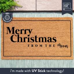 Merry Christmas From The - Family Name Doormat Holiday Porch Decorations Rug - thumbnail 1
