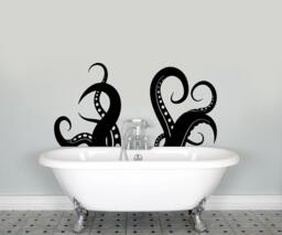 Octopus Tentacles Wall Decal Vinyl Stickers Sprut Sea Animal Home Interior Design Art Murals Bedroom Bathroom Decor - 19O01S - thumbnail 1