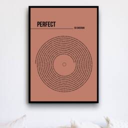Personalised Wall Art Prints Posters Pictures Music Vinyl Record Contemporary Typography/Frame Not Included - thumbnail 3