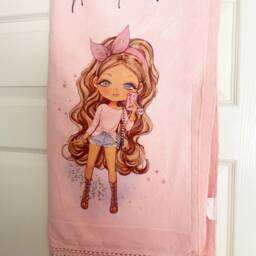 Personalized Character Beach Towel Custom Hair, Eye, Skin Color - thumbnail 2