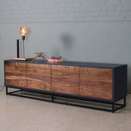 Handleless Walnut Media Unit - Walnut Tv Stand Sideboard Koda
