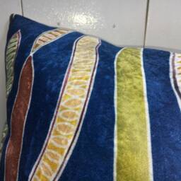 Handwoven Silk Ikat Pillow Cover, Decorative Accent Cushion - 24x24 - thumbnail 3
