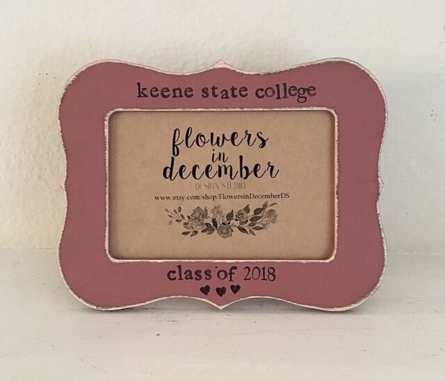 Personalized Graduation Picture Frame Hand-Painted Distressed Wood - image 1