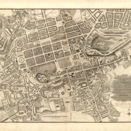 Old Edinburgh Map - Plan Of The City Edinburgh, Scotland 1820 Vintage Scottish Print Wall Decor - thumbnail 2