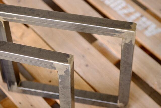 Set Of Coffee Table Legs, Two Metal Legs For Table, Industrial Diy, Multiple Sizes Modern Rustic - image 1