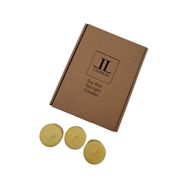 Citronella Essential Oil Tea Light Candles, 12 Per Box Made With Soy Wax - image 1