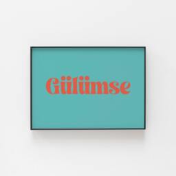 G??l??mse Print, Turkish Prints, Bold Wall Art, Turkey Smile Poster, Inspired From Turkey, Large & Small Gift - thumbnail 3