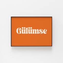 G??l??mse Print, Turkish Prints, Bold Wall Art, Turkey Smile Poster, Inspired From Turkey, Large & Small Gift - thumbnail 1