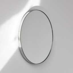 Orbis??? Modern Round Mirror With Stainless Steel Frame - Large, Xl - thumbnail 2
