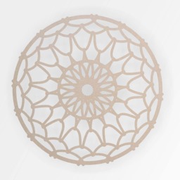 Floral Mandala Wood Cutout Unfinished Mdf Wall Art - thumbnail 3