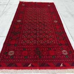 3x6 Ft Shiren Takab Handmade Wool Runner Rug, Turkmen Persian Tribal Carpet - thumbnail 2