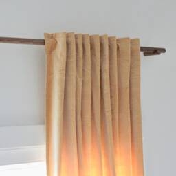 Wood Curtain Rod, Mid-Century Rod - Oak, White Walnut, Maple Custom Sizes - Wooden Brackets Included Free Shipping - thumbnail 2