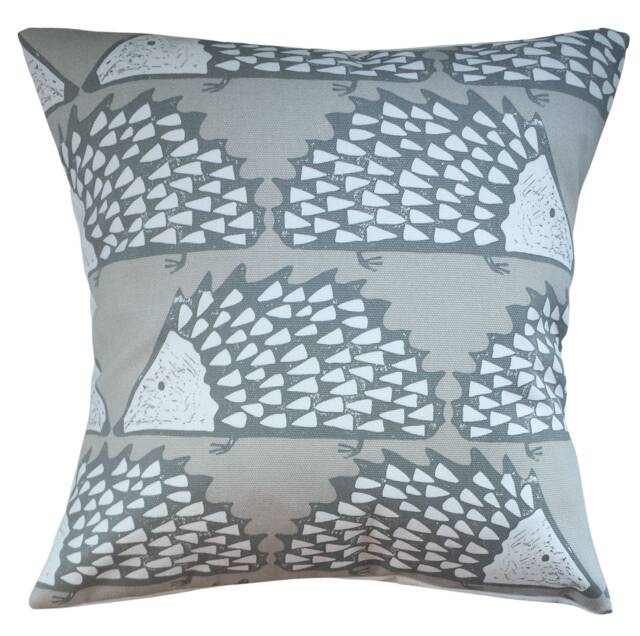 "Cushion Cover in Scion Spike The Hedgehog Mink 14"" 16"" 18"" 20"