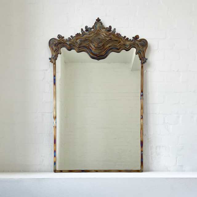 Asturias Special Edition Baroque Mirror With Tempered Stainless Steel Frame - image 1