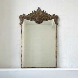 Asturias Special Edition Baroque Mirror With Tempered Stainless Steel Frame - thumbnail 1