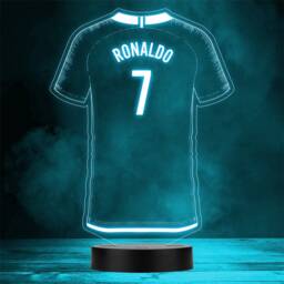 Football Shirt Sports Fan Personalised Gift Colour Night Light