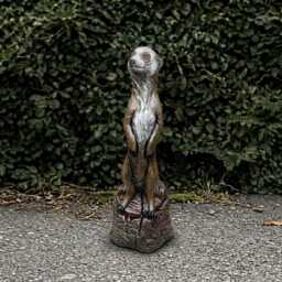 Garden Meerkat Sculpture Concrete Statue Outdoor Animal Figurine & Home Ornament Front Door Decoration Meerkat Lover Gift - thumbnail 1