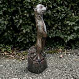 Garden Meerkat Sculpture Concrete Statue Outdoor Animal Figurine & Home Ornament Front Door Decoration Meerkat Lover Gift - thumbnail 3