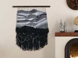 Large Weaving Wall Hanging, Woven Wall Tapestry, Textile Hanging, Wool Art - thumbnail 1