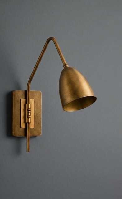1950S Mid Century Modern Bedside Reading Lighting Stilnovo Adjustable Brass Wall Sconce Lamp Home Decor - image 1