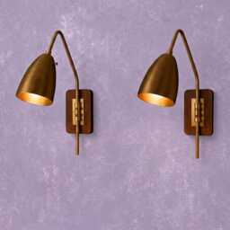 1950S Mid Century Modern Bedside Reading Lighting Stilnovo Adjustable Brass Wall Sconce Lamp Home Decor - thumbnail 2