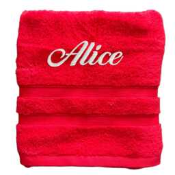 Embroidered Egyptian Cotton Towel, Personalised Gift Mothers Day - thumbnail 1
