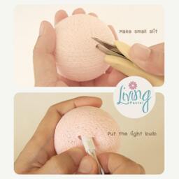 20 Handmade Cotton Thread Balls For String Lights - Balls Only, Not Included - thumbnail 3