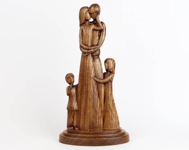 Wooden Family Sign, Is Everything, Wooden Large Wood Big Ornaments, Couple Ornament - image 1