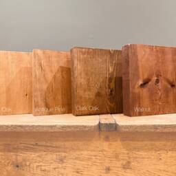 Handmade Chunky Wood Farmhouse Table Solid Timber, Choice Of Shades - thumbnail 2