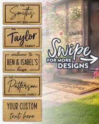 Custom Door Mat - Personalized Doormat Gift Gifts Housewarming Welcome Birthday Christmas - thumbnail 1