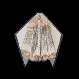 Race Inspirational Words 4 Letters Folded-Book Art Sculpture - thumbnail 4