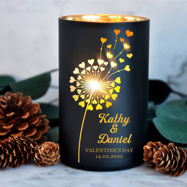 Personalised Scented Candle Gift For Women Rose English Pear Amber Freesia Coconut Wax Wedding Valentines Day Anniversary - image 1