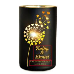 Personalised Scented Candle Gift For Women Rose English Pear Amber Freesia Coconut Wax Wedding Valentines Day Anniversary - thumbnail 3